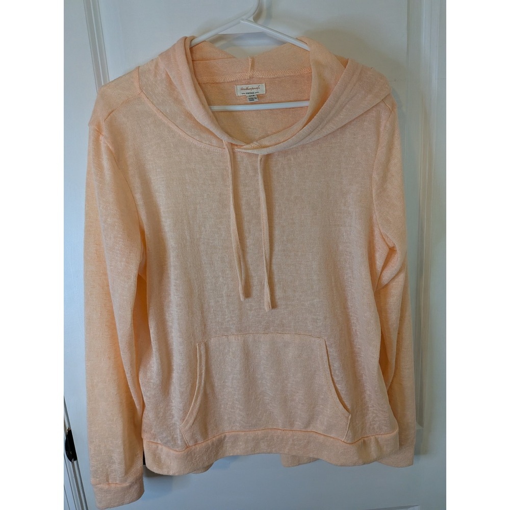 Weatherproof Vintage Peach Lightweight Knit‎ Hoodie Pullover Small 1305075 - Picture 2 of 5